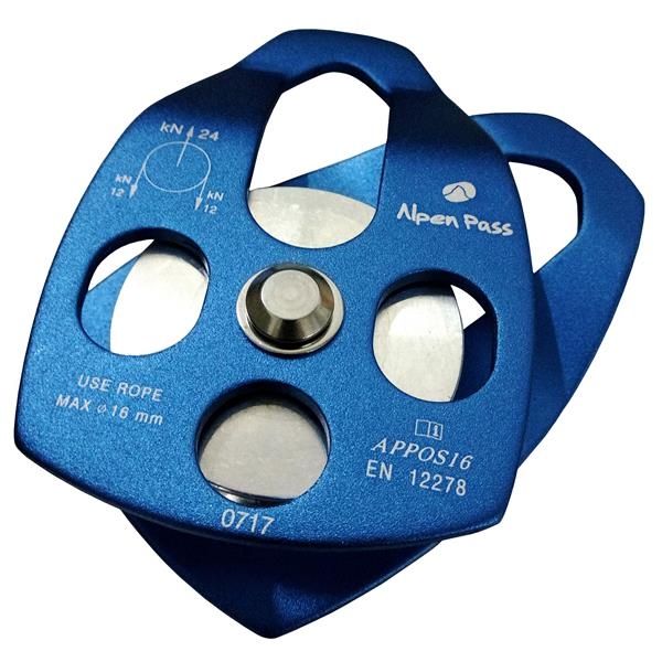 POLIA SIMPLES DE PLACAS OSCILANTES PARA CORDA ATÉ 16MM - Imagem 3