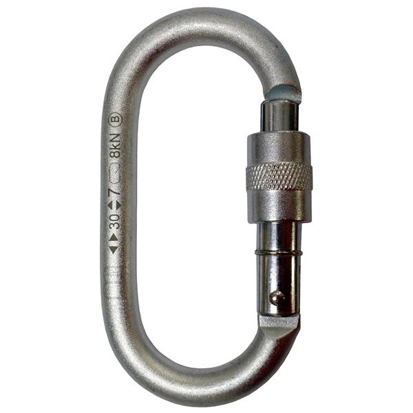 OTTO - MOSQUETÃO DE OVAL DE AÇO 30KN KEYLOCK - Imagem 2
