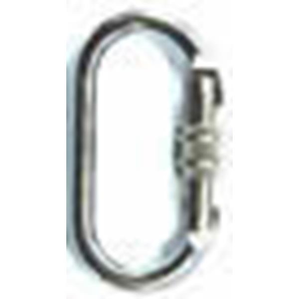 MOSQUETÃO OVAL AÇO INOX